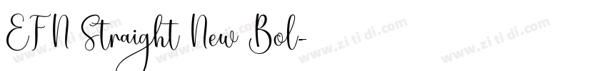 EFN Straight New Bol字体转换
